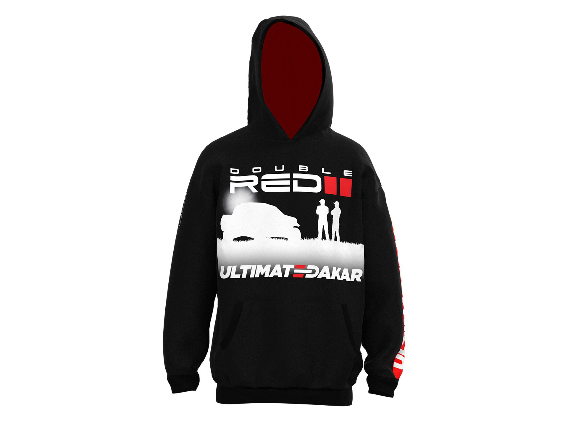 Obrázek galerie Mikina Ultimate Dakar Racing – Kolekce Double Red 2021 – Unisex černá – M