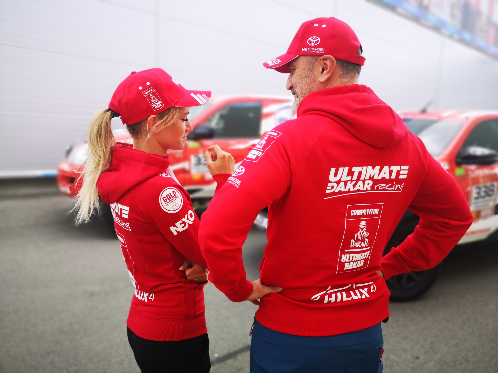 Obrázek galerie Mikina Ultimate Dakar Racing – Pánská červená – XL