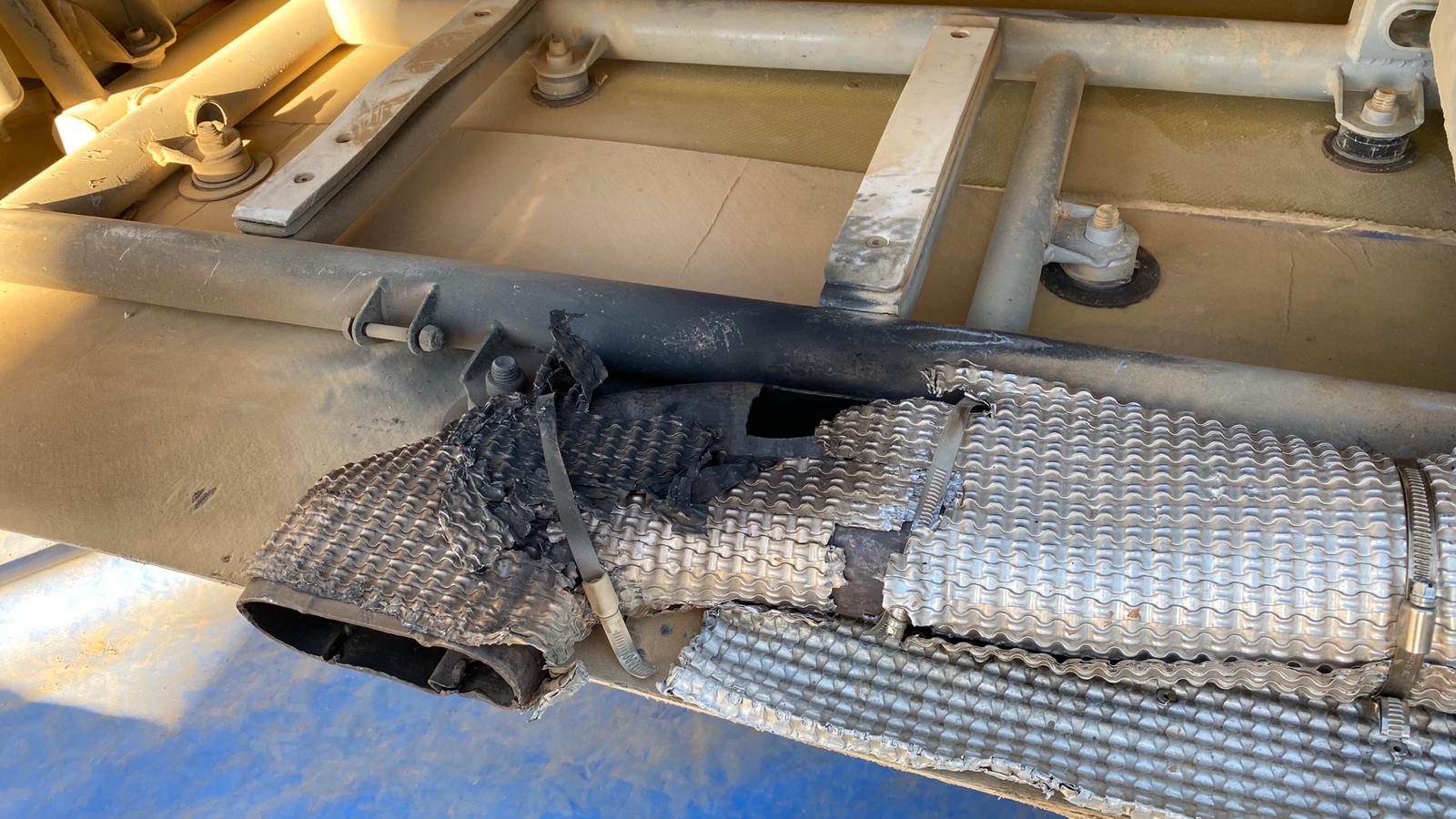 Ford Tomáše Ouředníčka při druhé etapě málem shořel Ford Tomáše Ouředníčka při druhé etapě málem shořel