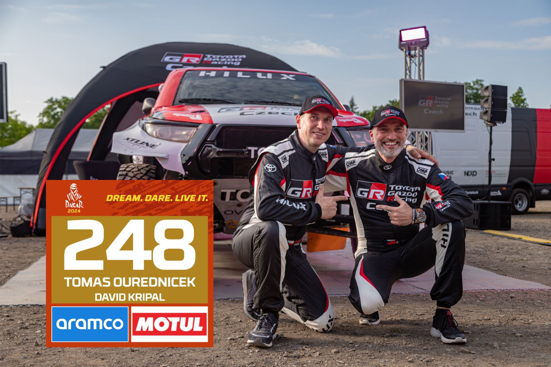 Na Rallye Dakar 2024 pod startovním číslem 248 Na Rallye Dakar 2024 pod startovním číslem 248