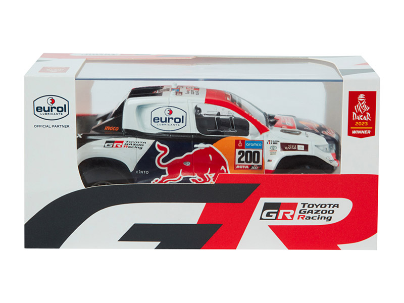 Obrázek galerie TOYOTA GR DAKAR Hilux T1+ 1:24 Winning Replica Model Car
